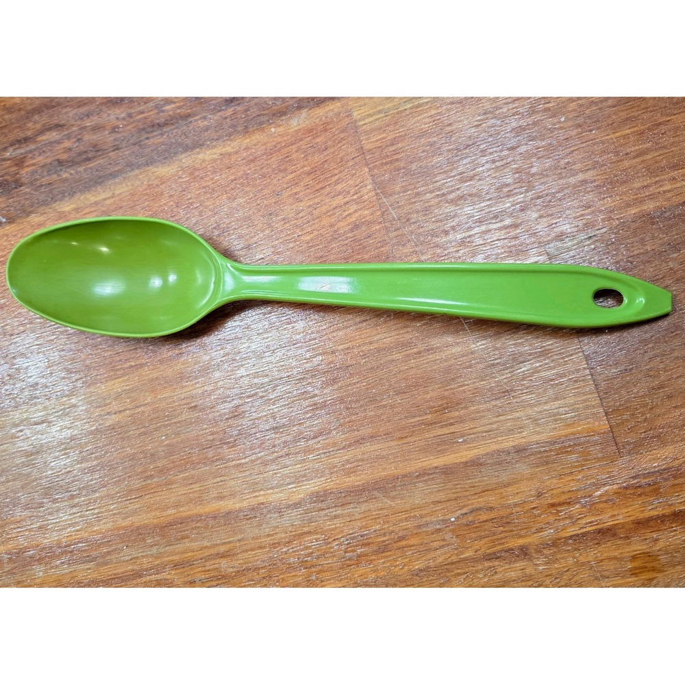 Vintage Hutzler Lopol No 700 Green Plastic Mixing Spoon Retro Kitchen Tool USA